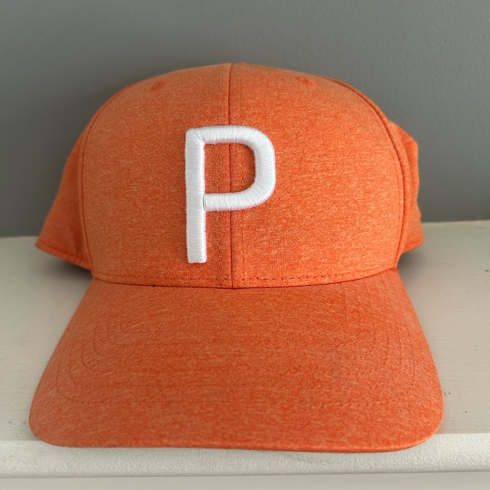 Puma Orange Heritage P Golf Hat